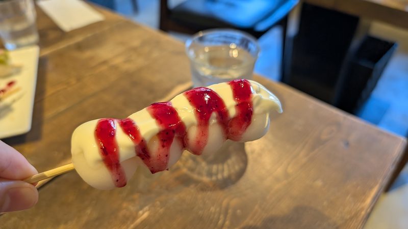 レアチーズ味のお団子